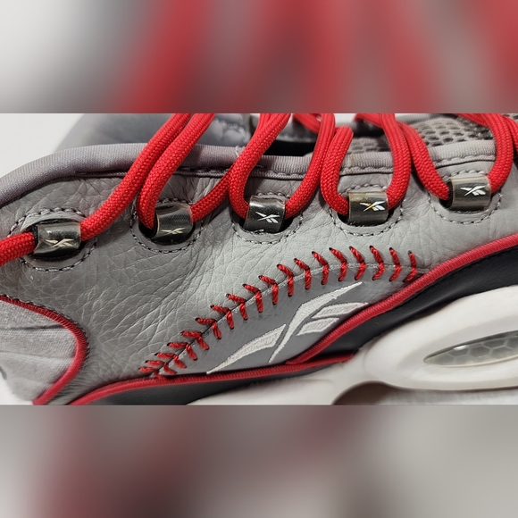 REEBOK QUESTION MID ALLEN IVERSON PRACTICE RANT SHOE SIZE 11, MENS GRAY 2016 - Picture 8 of 16